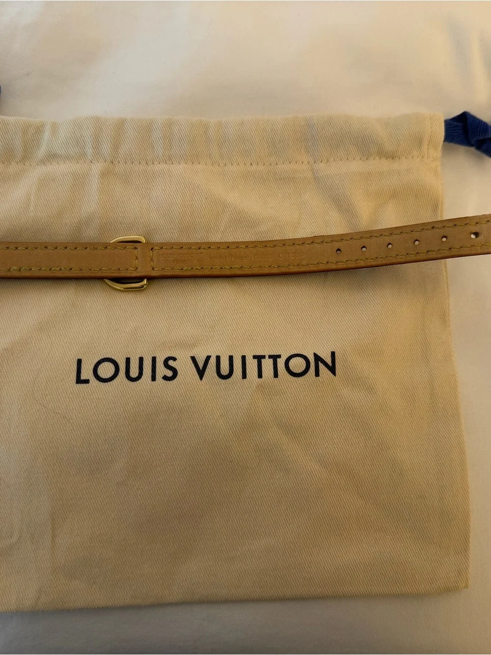 Louis Vuitton Brown Monogram Leather Dog Collar Gold-Tone Charm and Tan Trim